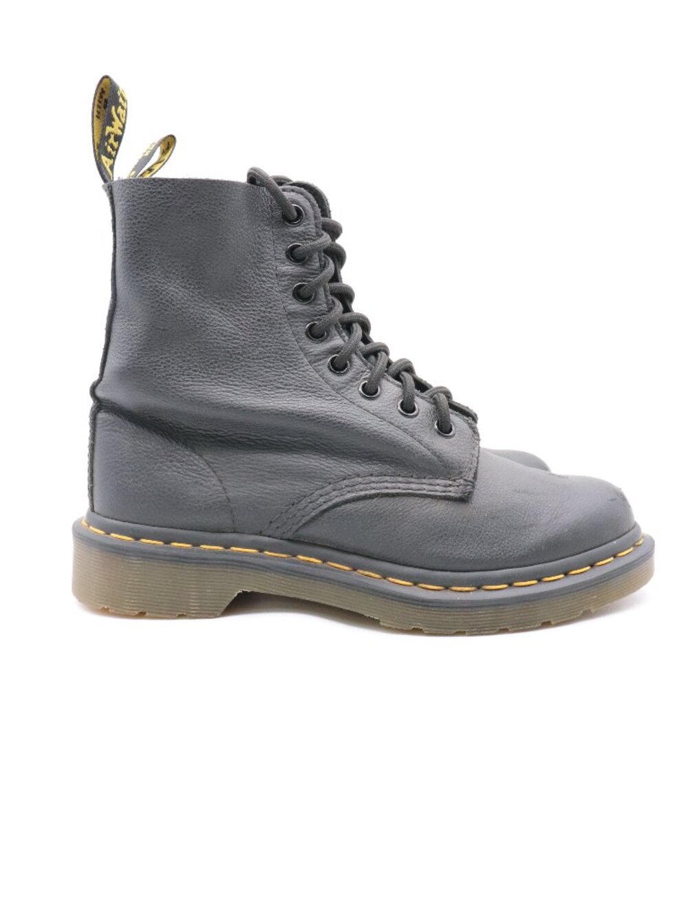Dr. Martens Women's Black Leather 8-Eye Lace-Up Combat Boots